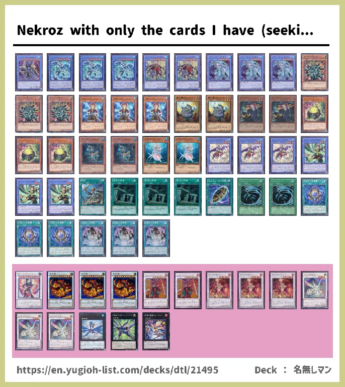 Nekroz Deck List Image