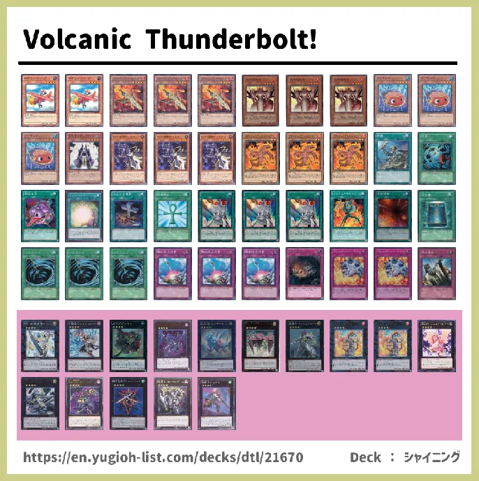 Volcanic Deck List Image