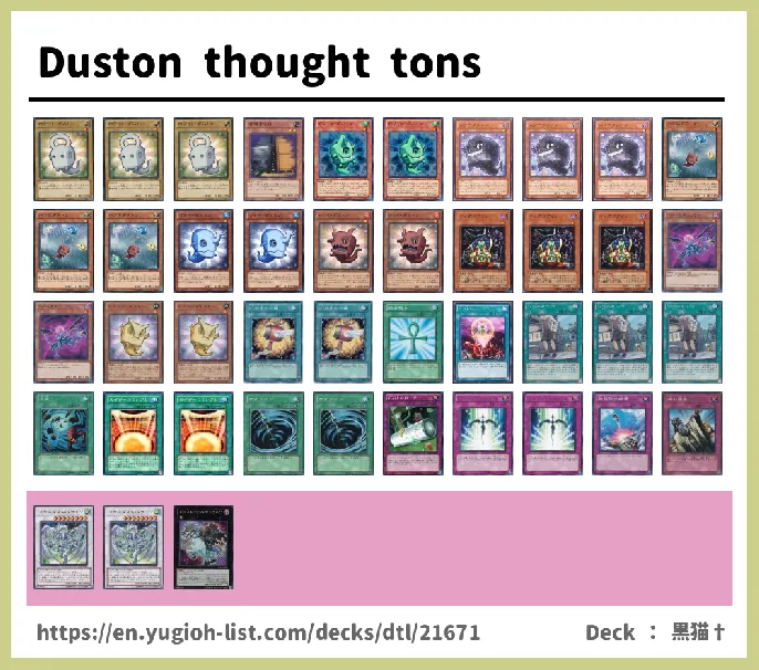 Duston Deck List Image