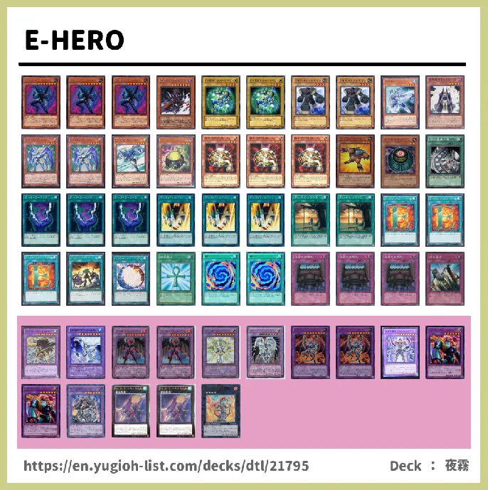 Evil HERO Deck List Image