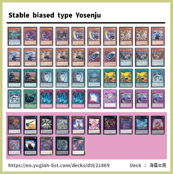 Yosenju Deck List Image