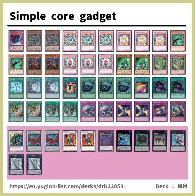 Gadget Deck List Image