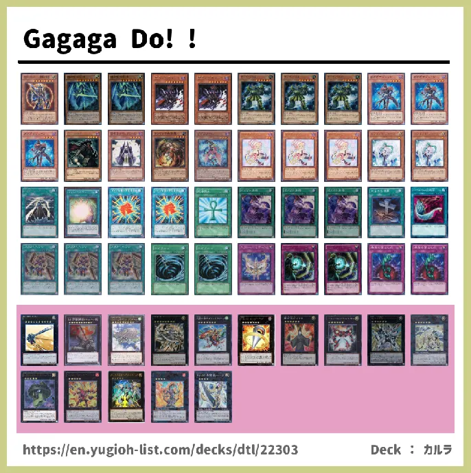 Gagaga Deck List Image