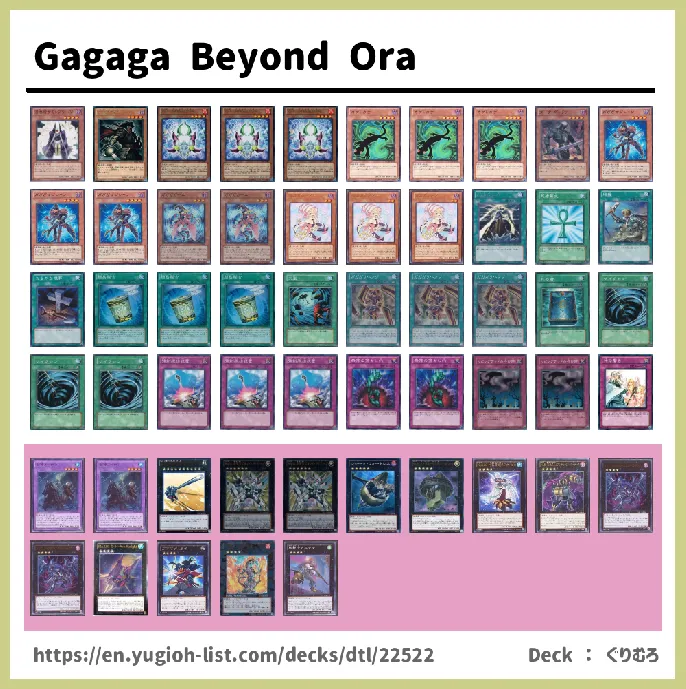 Gagaga Deck List Image