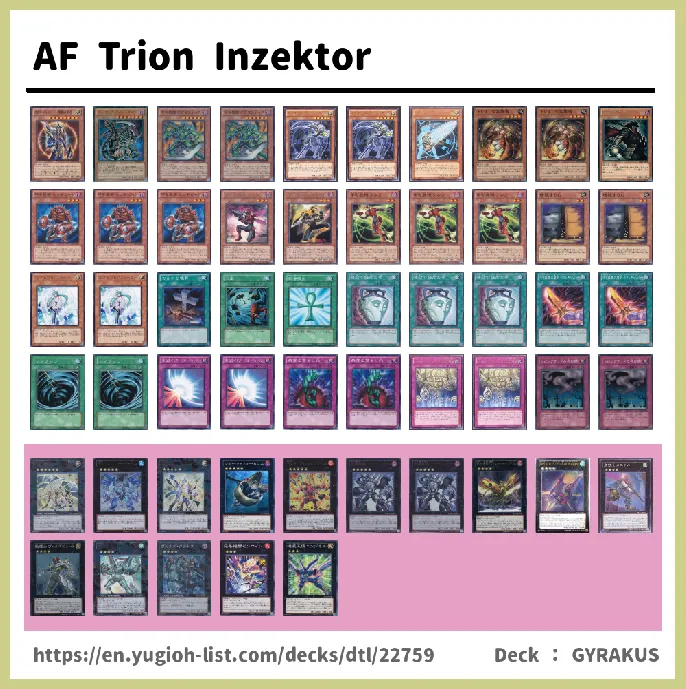 Inzektor Deck List Image