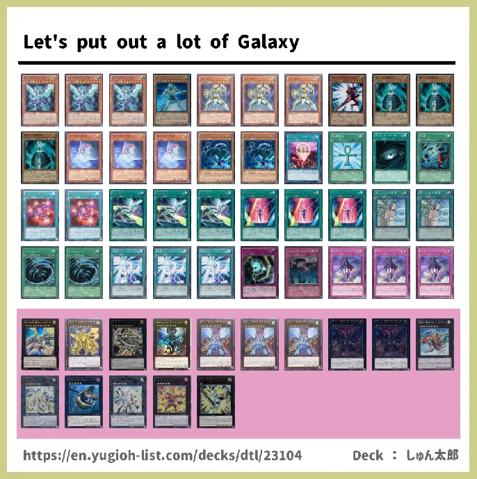 Galaxy, Galaxy-Eyes Deck List Image