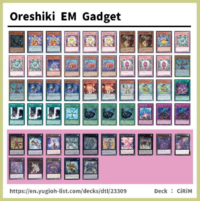 Performapal, Performage Deck List Image