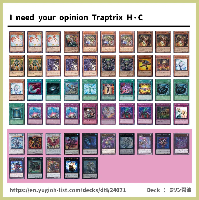 Traptrix, Trap Hole Deck List Image