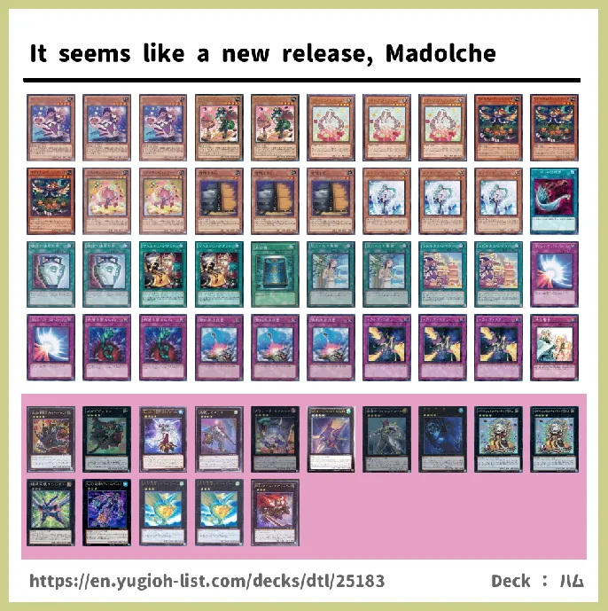 Madolche Deck List Image