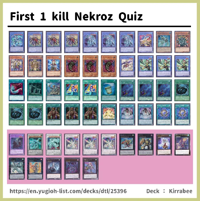 Nekroz Deck List Image