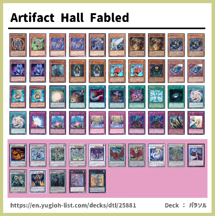 Fabled Deck List Image