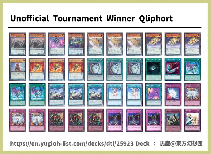 Qliphort, Apoqliphort Deck List Image