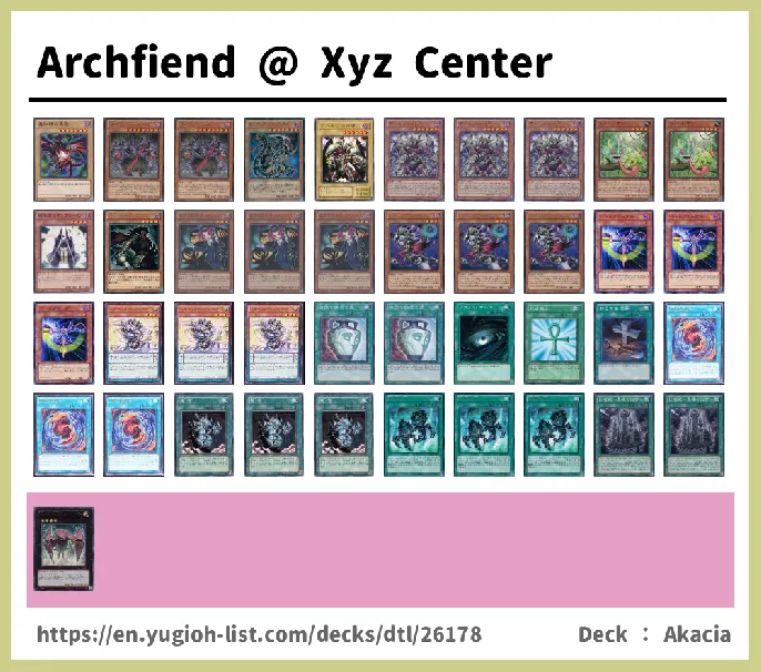 Archfiend Deck List Image