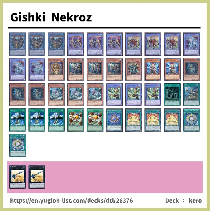 Gishki, Aquamirror Deck List Image