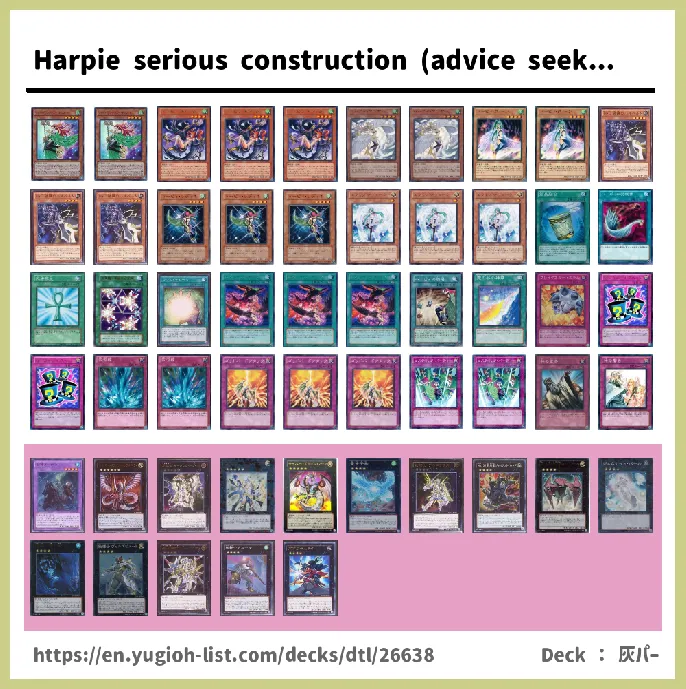 Harpie Deck List Image