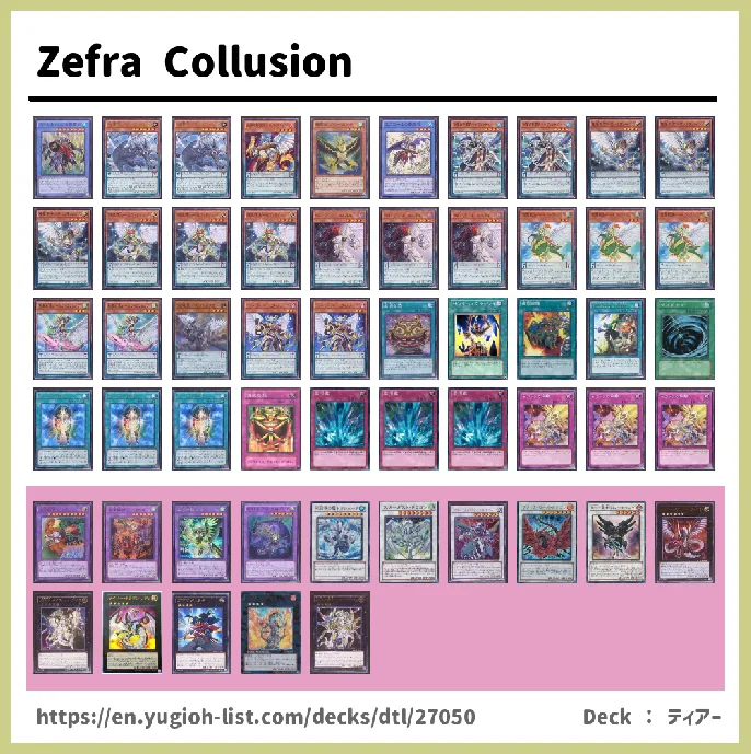 Zefra Deck List Image