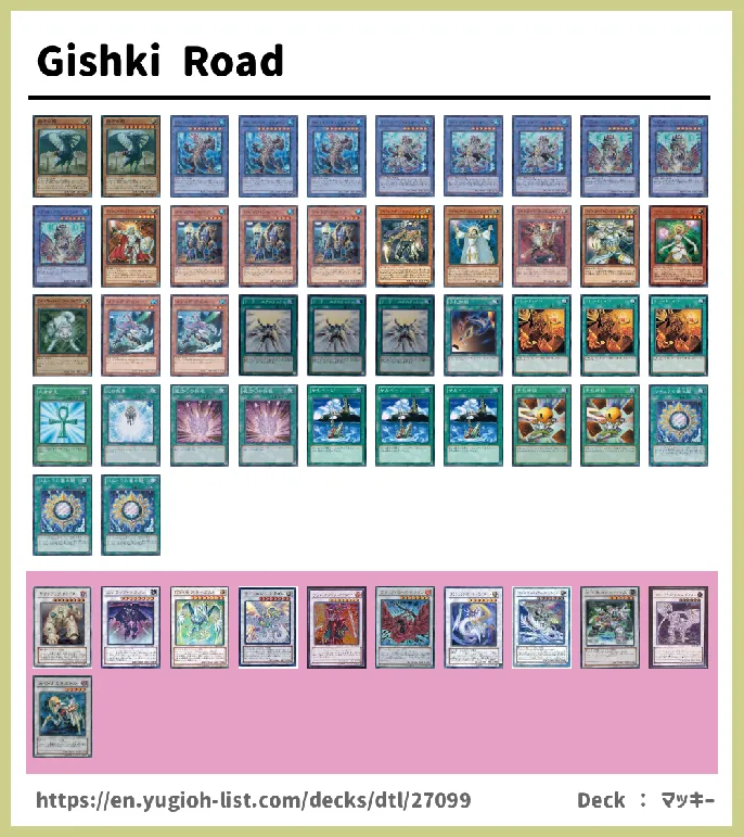 Gishki, Aquamirror Deck List Image