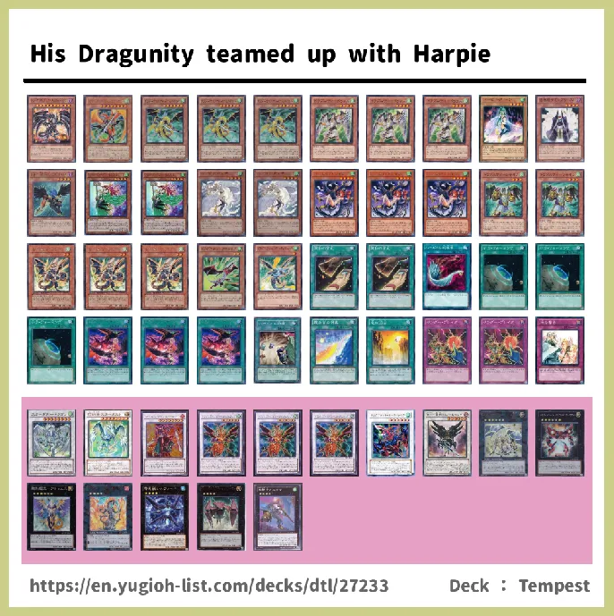 Dragunity Deck List Image