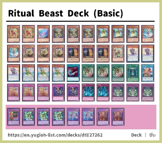 Ritual Beast, Spiritual Beast Deck List Image