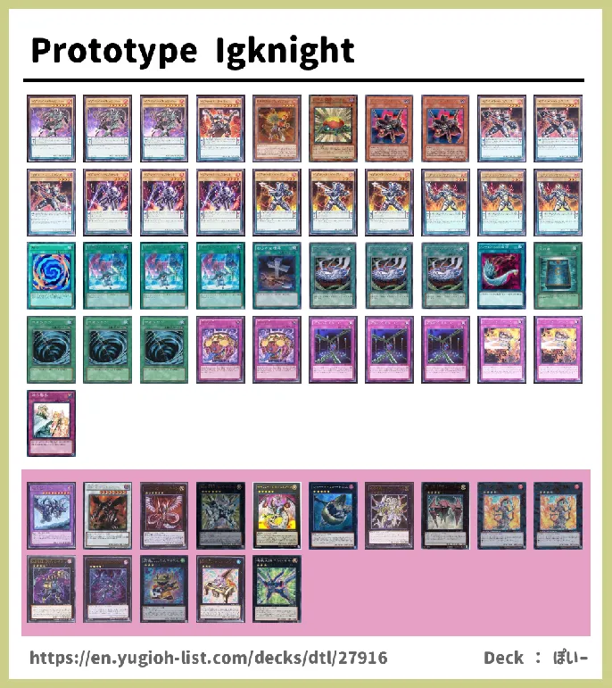 Igknight Deck List Image