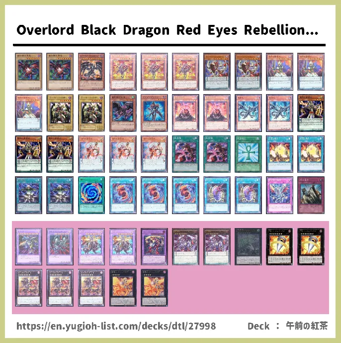 Red-Eyes Deck List Image