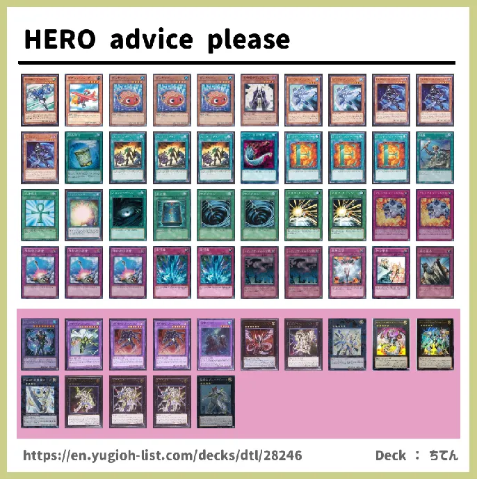 HERO Deck List Image