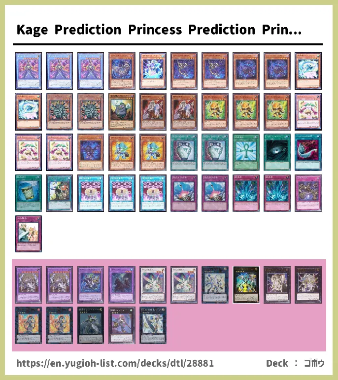 Prediction Princess Deck List Image