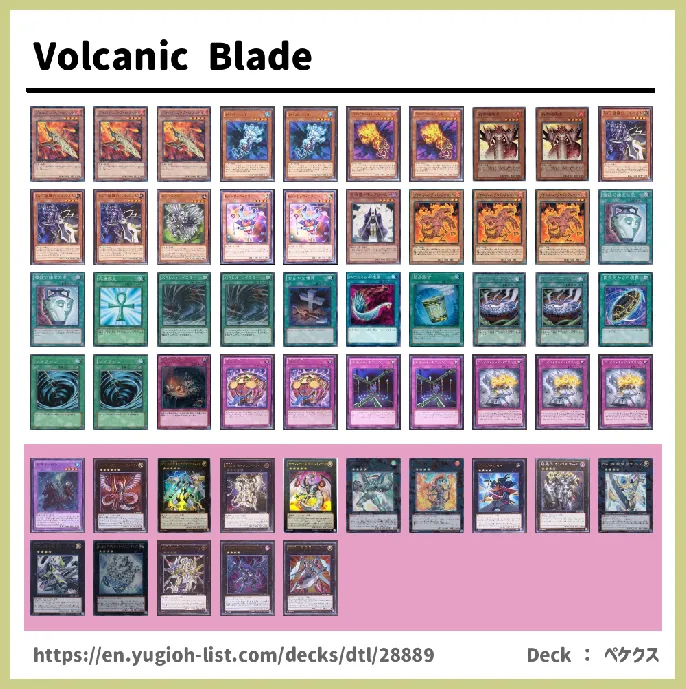 Volcanic Deck List Image