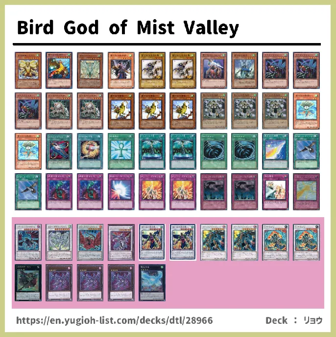 Mist Valley Deck List Image
