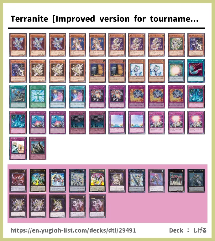 Satellarknight, Stellarknight Deck List Image