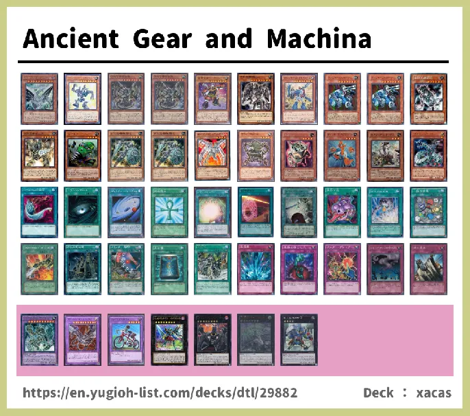 Ancient Gear Deck List Image