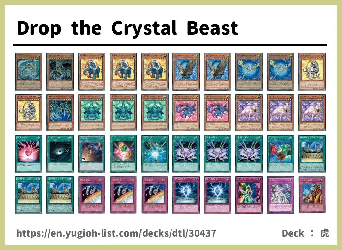 Crystal Beast, Advanced Crystal Beast Deck List Image