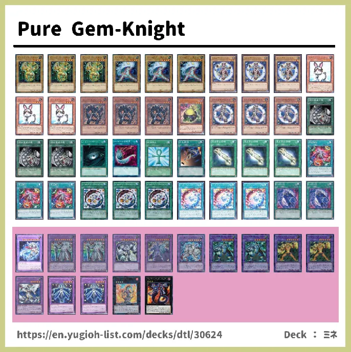 Gem-Knight Deck List Image