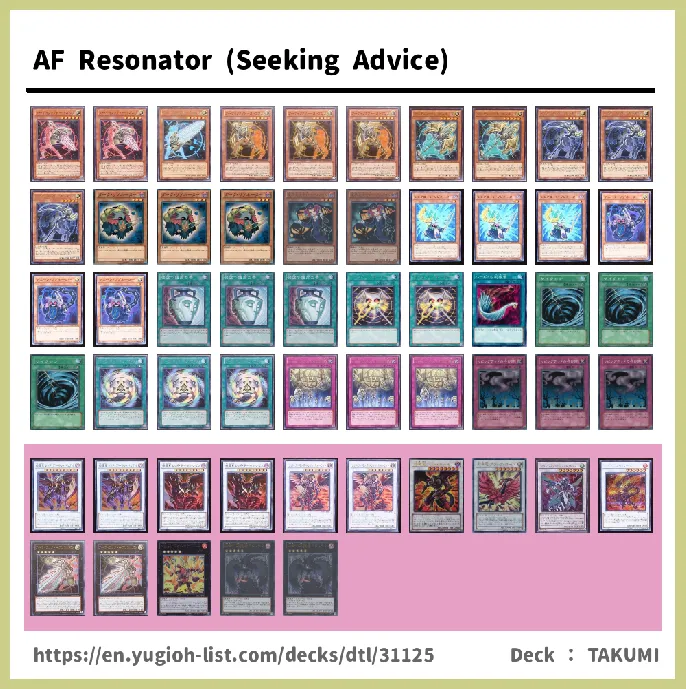 Synchro Monster Deck List Image