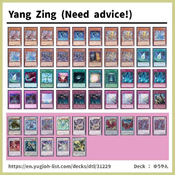 Yang Zing Deck List Image