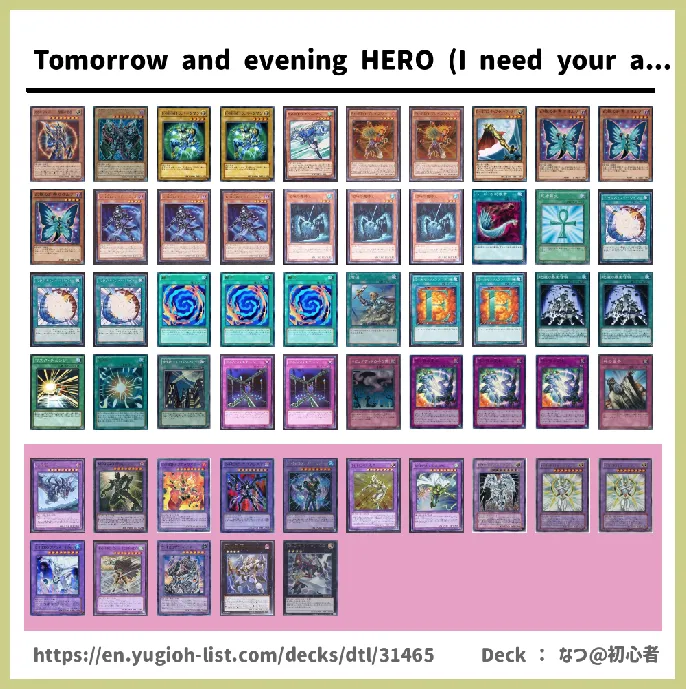 Elemental HERO Deck List Image