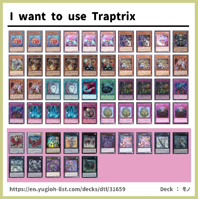 Traptrix, Trap Hole Deck List Image