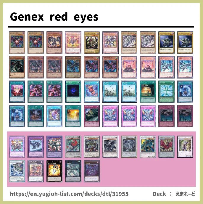 Red-Eyes Deck List Image