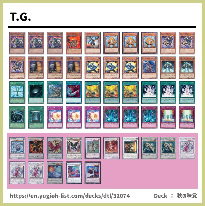 T.G.  Deck List Image