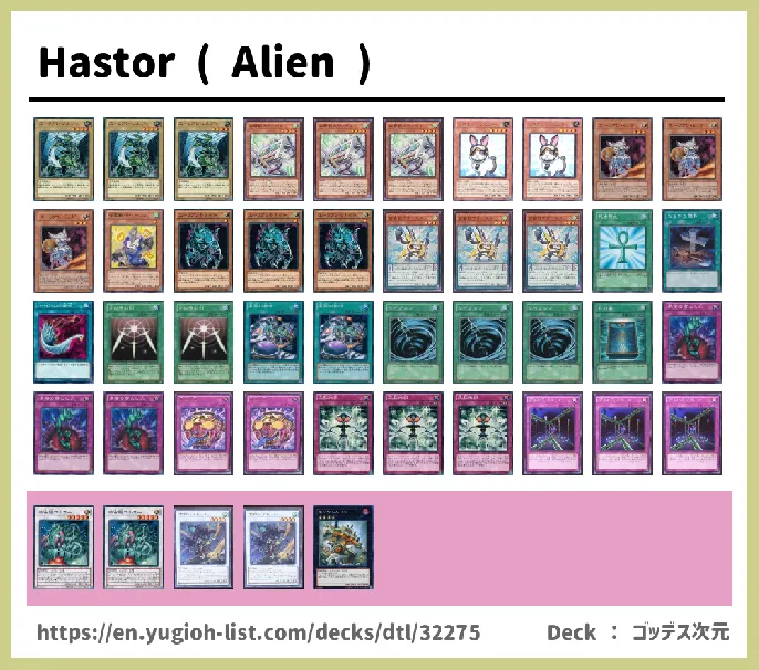 Alien Deck List Image