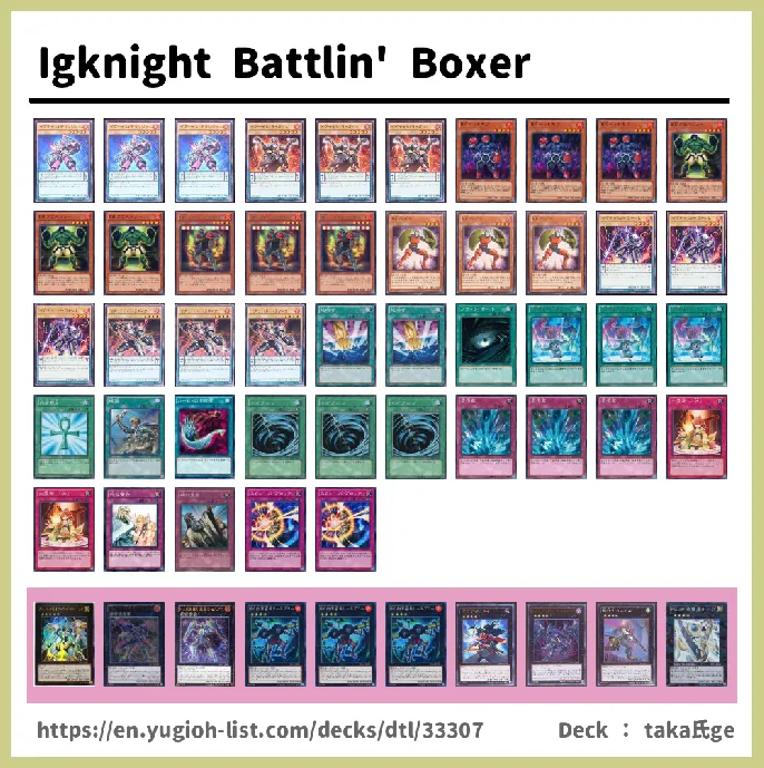 Battlin' Boxer  Deck List Image