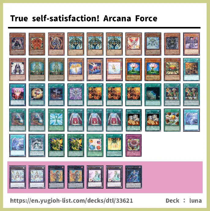 Arcana Force Deck List Image