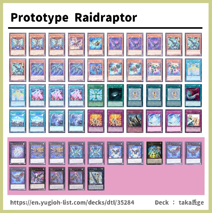 Raidraptor Deck List Image