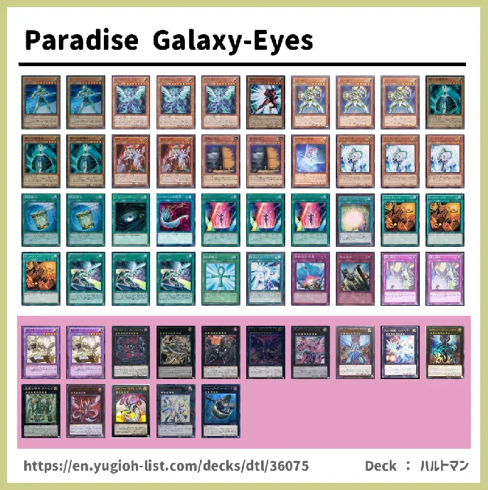 Galaxy, Galaxy-Eyes Deck List Image