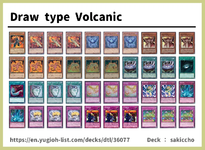 Volcanic Deck List Image