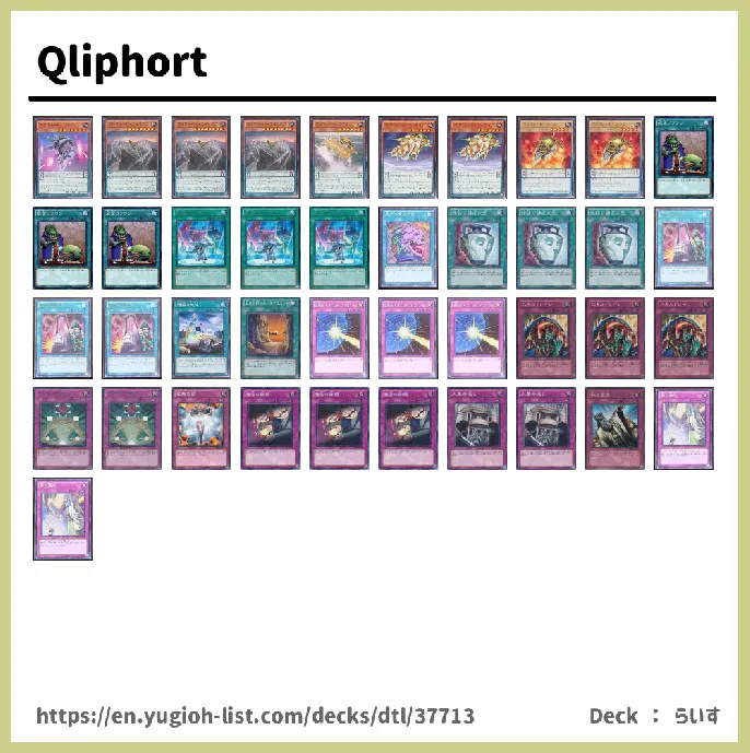 Qliphort, Apoqliphort Deck List Image