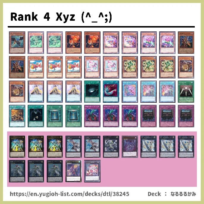 Rank4 Xyz Deck List Image