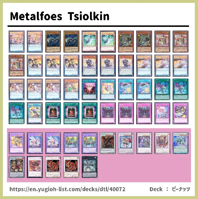 Metalfoes, Heavymetalfoes, Raremetalfoes, Fullmetalfoes, Parametalfoes Deck List Image