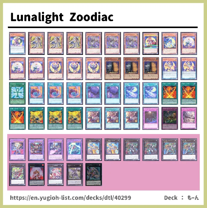 Lunalight Deck List Image