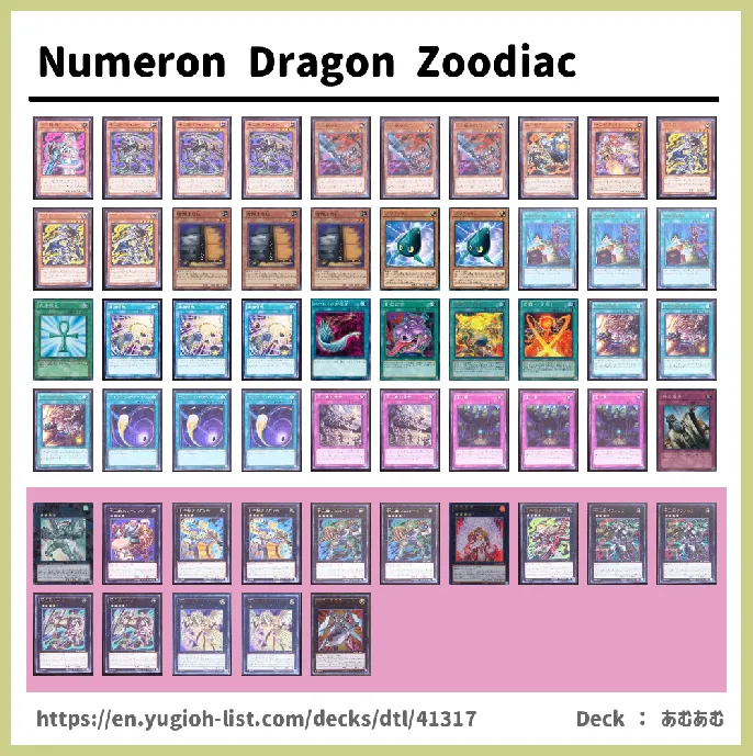 Zoodiac Deck List Image